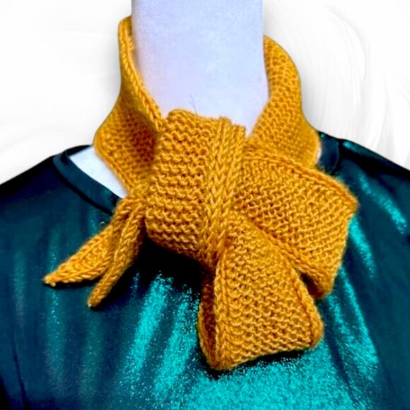 Handmade Accessories - Basic Knitted Scarf Mini Scarf Sophie Neck Knitted Scarf Women Scarf Handmade